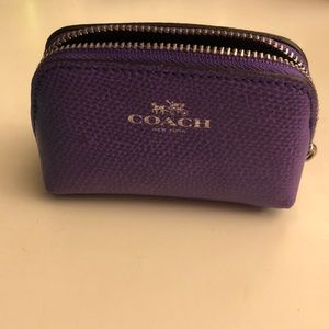 Coach purple coin bag